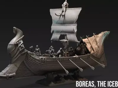 Viking longship  3D print model