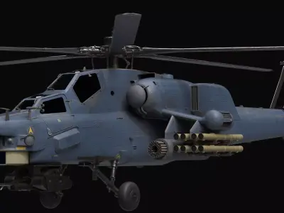 Mi-28N Havoc Attack Helicopter Low-poly 3D model