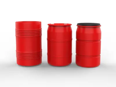 Barrel Low-poly 3D model by ahammodullah