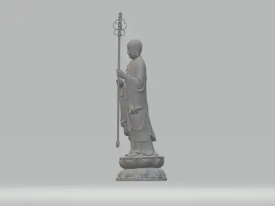 Ksitigarbha Bodhisattva Buddha Statue 3D print model order