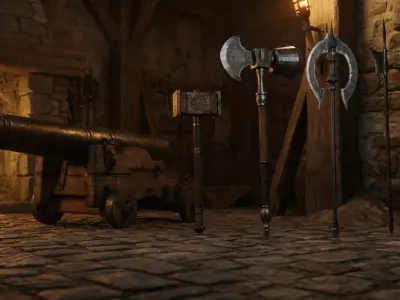 Ancient Weapon Pack 3D Models 3D model