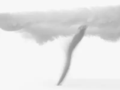  Rotating Tornado Funnel Vortex VDB Animated for Blender 