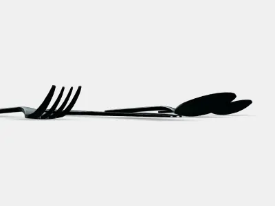 TILLAGD Cutlery 24 pcs Low-poly 3D model