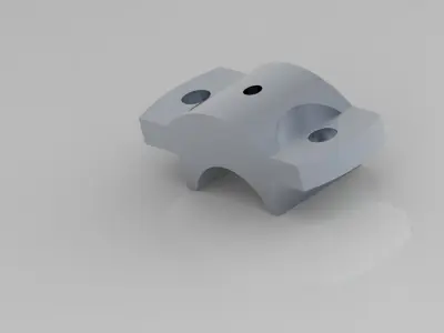 Industrial Brass Cap High-Poly 3D Model 3D model