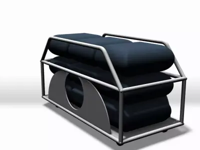 Cushion Cart Free 3D model