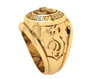 US AIR FORCE RING  MILITARY INSPIRED JEWELRY DESIGN 3D print model