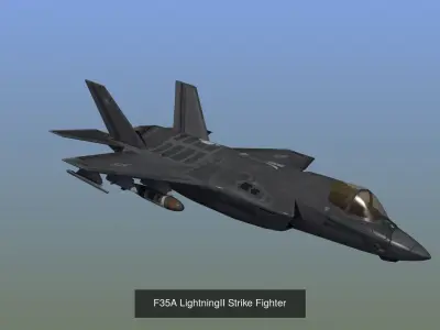 Military Aircraft Set 02 3D Model Collection