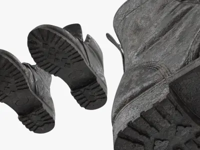  Tactical Field Vintage Boots Black Used Dirt 