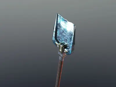Shovel - Mithril Low-poly 3D model