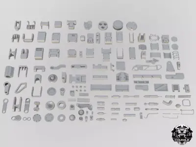 Industrial Kitbash Collection 3D model
