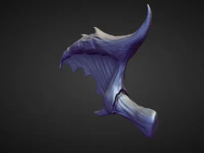 WING40 high poly sculpt 3D model
