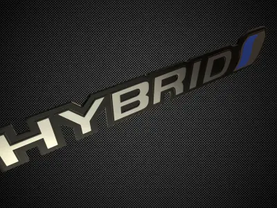 hybrid logo 3D model by 3dlogoman