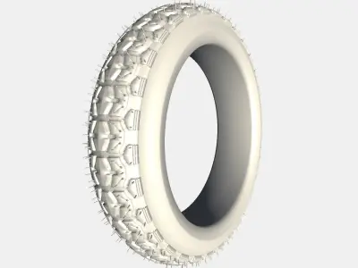 3D Trye motorcycle tire 3D model