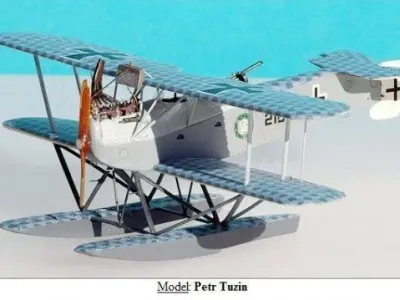 Hansa-Brandenburg W12 3D print model