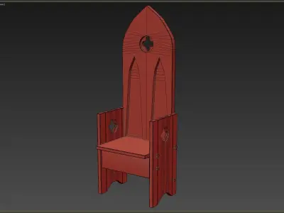 Medieval Rustic Low-poly 3D model