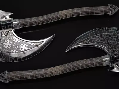Game Ready Axe Free low-poly 3D model