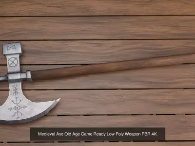  medieval fantasy old age weapon pack game ready PBR4k