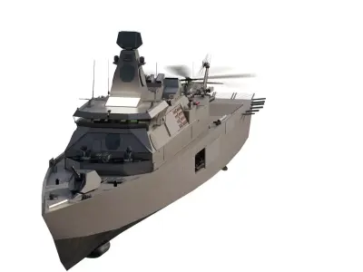 GREEK NAVY STEALTH CORVETTE  3D model