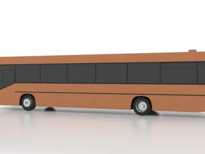 Mercedes-Benz O405 Low Low-poly 3D model