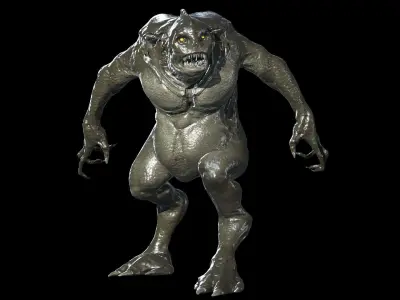 Fish Mutant Low-poly 3D model