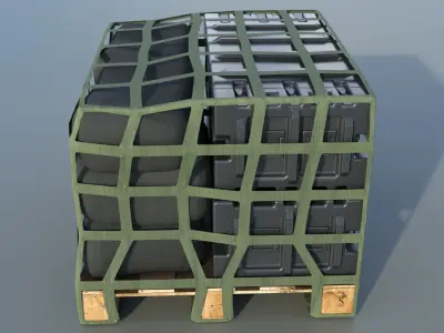 Military Air Cargo  Low-poly 3D model