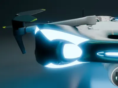sci fi drone  3D model