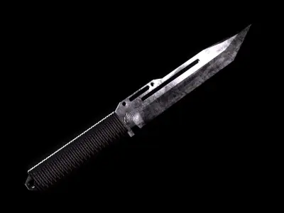Cord Knife-Survival Knife- 3D LOW POLY MODEL Low-poly 3D model