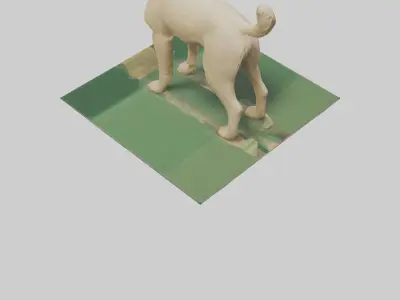 Berger Picard herding model Low-poly 3D model