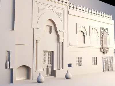 Historical Exterior  Low-poly 3D model