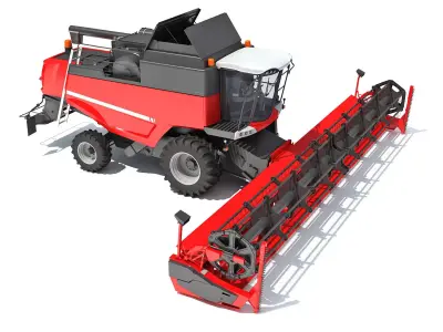 Combine Harvester 3D model 22