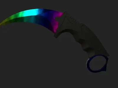 The Karambit Knife Free low-poly 3D model