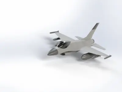 f 16 fighter jet 3D model