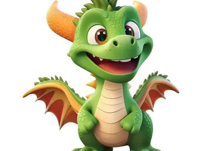 Green Dragon Free 3D model