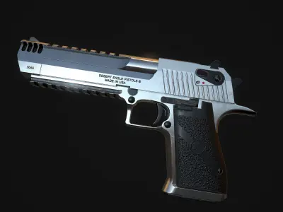 DESERT EAGLE PISTOL Low-poly 3D model