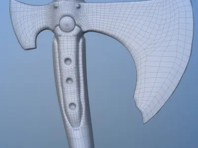 Stylized Leviathan Axe - God Of War 3D model