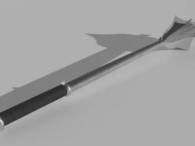 Flanged Mace Low-poly 3D model