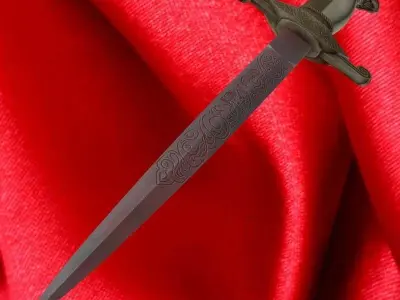 Three piece Indo Persian dagger 3D model