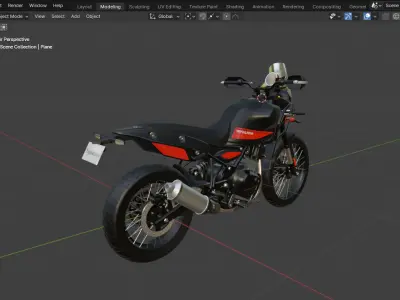 Royal Enfield Himalayan 450 Rally 3D Model 3D model