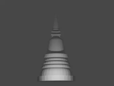 pagoda 3D model by sorravich29