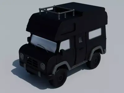 Compact Camper Van 3D model
