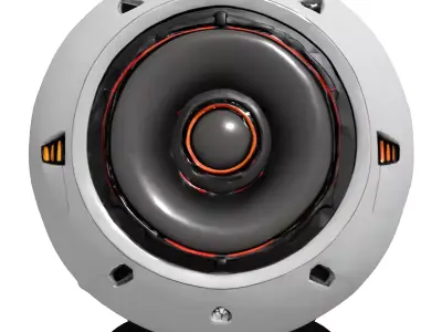 Futuristic SciFi Spherical Speaker Low-poly 3D model
