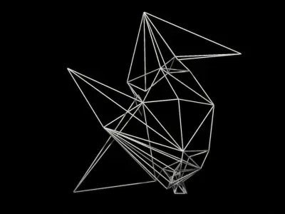  Animal abstract Low-poly 3D model