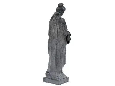 Funeral Sculpture Monument  Low-poly 3D model