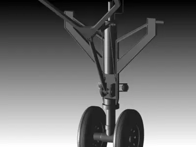 Nose Landing Gear II Free 3D model