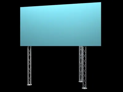 Billboard empty stand 3D model