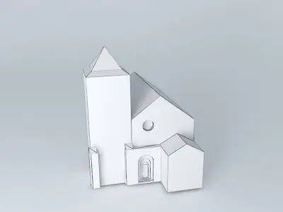 Church Mareuil Dordogne Free 3D model