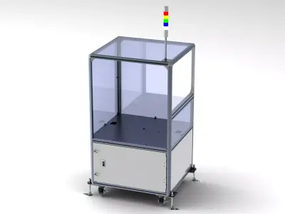 Aluminum Robot Structure - Enclosed 3D model