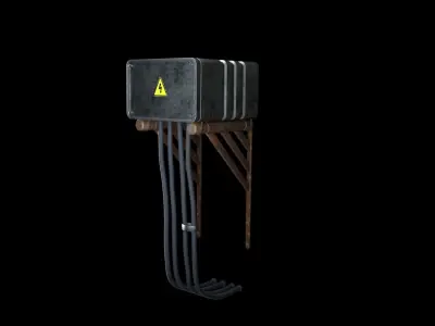 Sci-Fi Electric Box 3D model