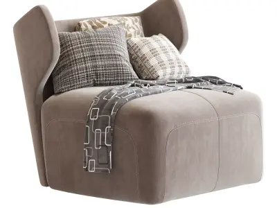 DC 80 Armchair Ceccotti Collezioni 3D model