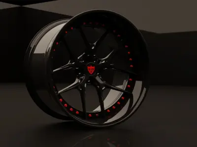 forged wheels series rv-dr08d-519182 3D model